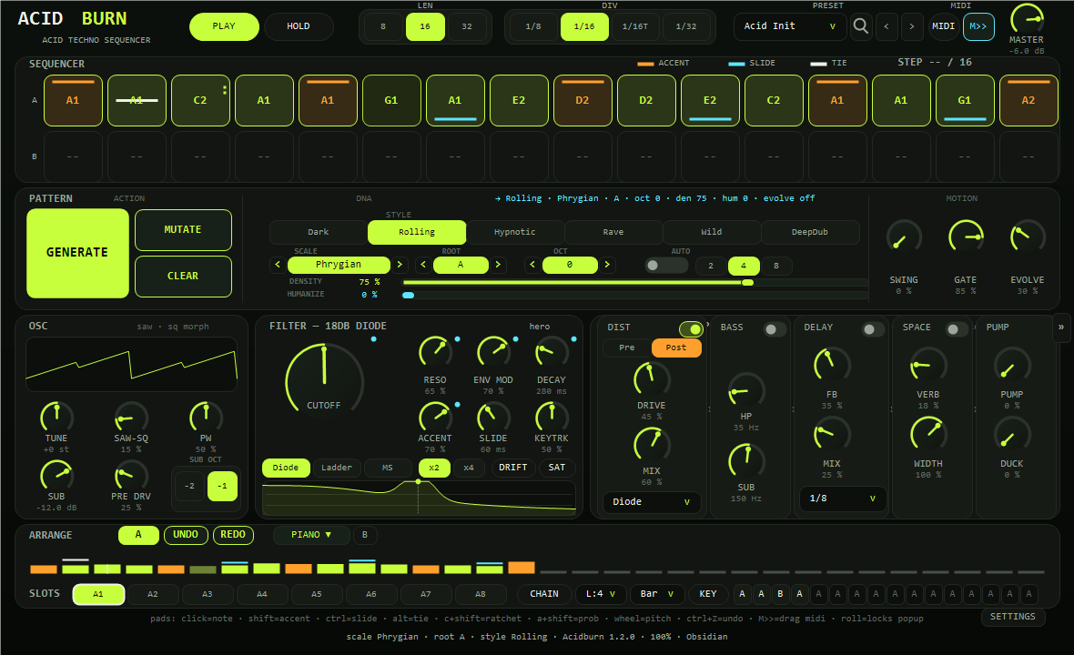 PH-303 — real plugin full console