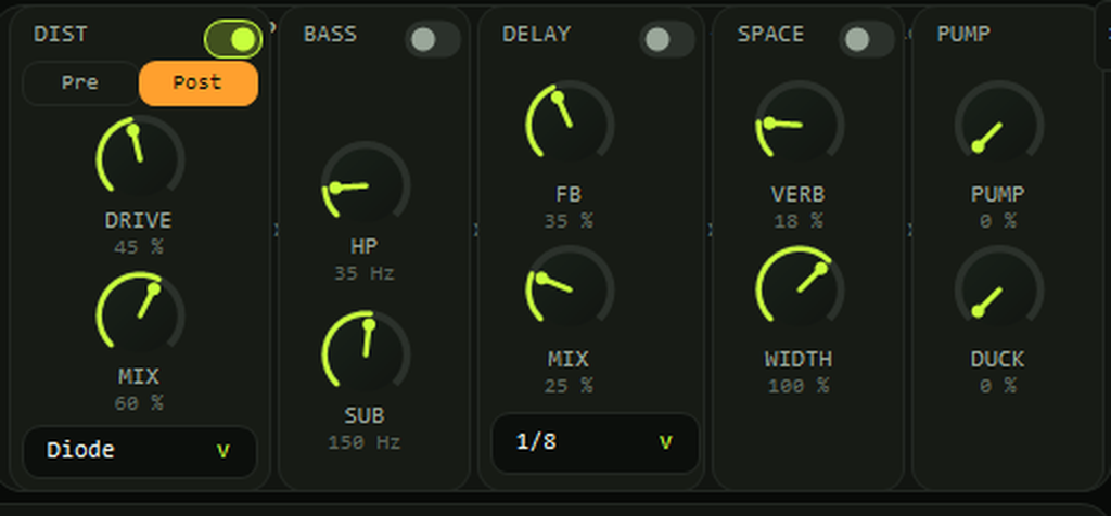 Real plugin FX chain