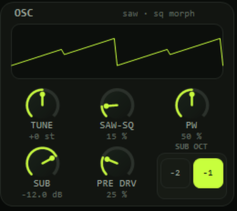 Real plugin oscillator